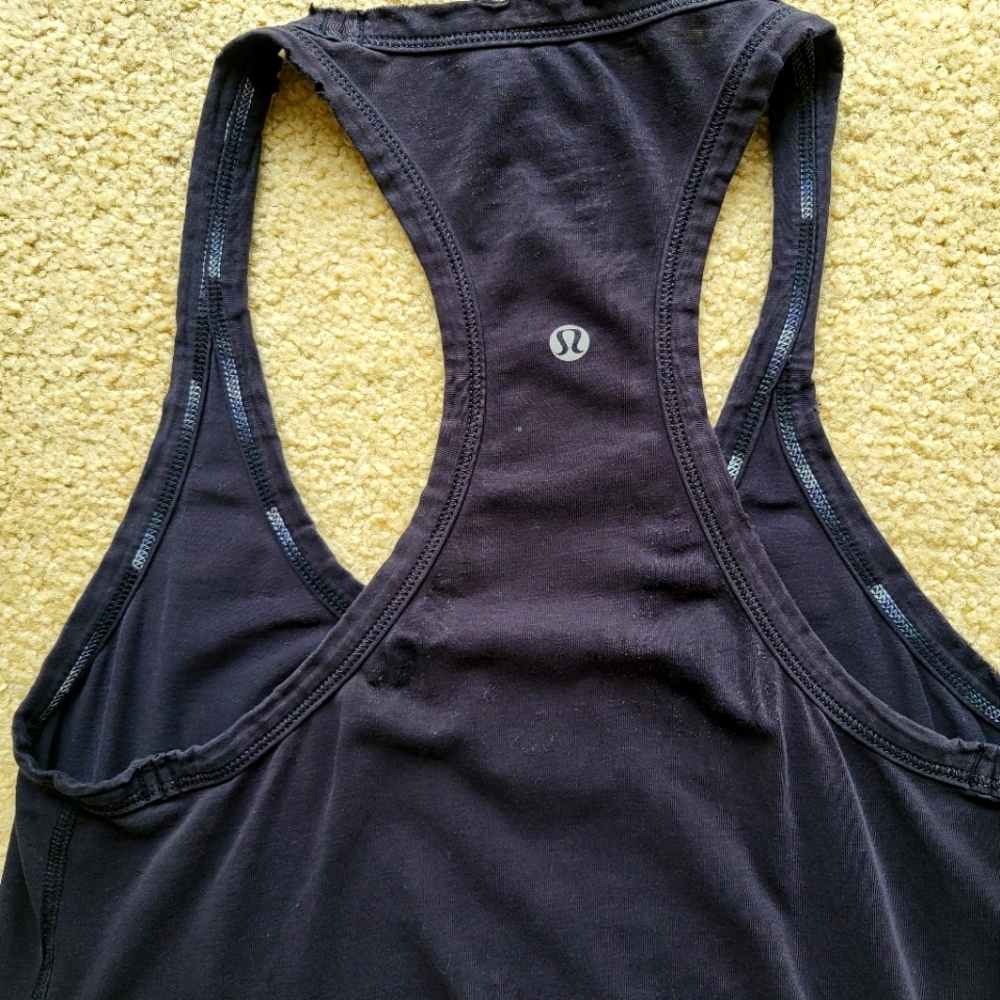 lululemon athletica Black Racerback Tank Top